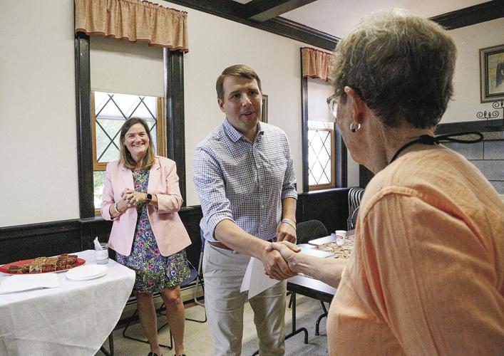 08-03-23 Pappas at Way Station handshake behind