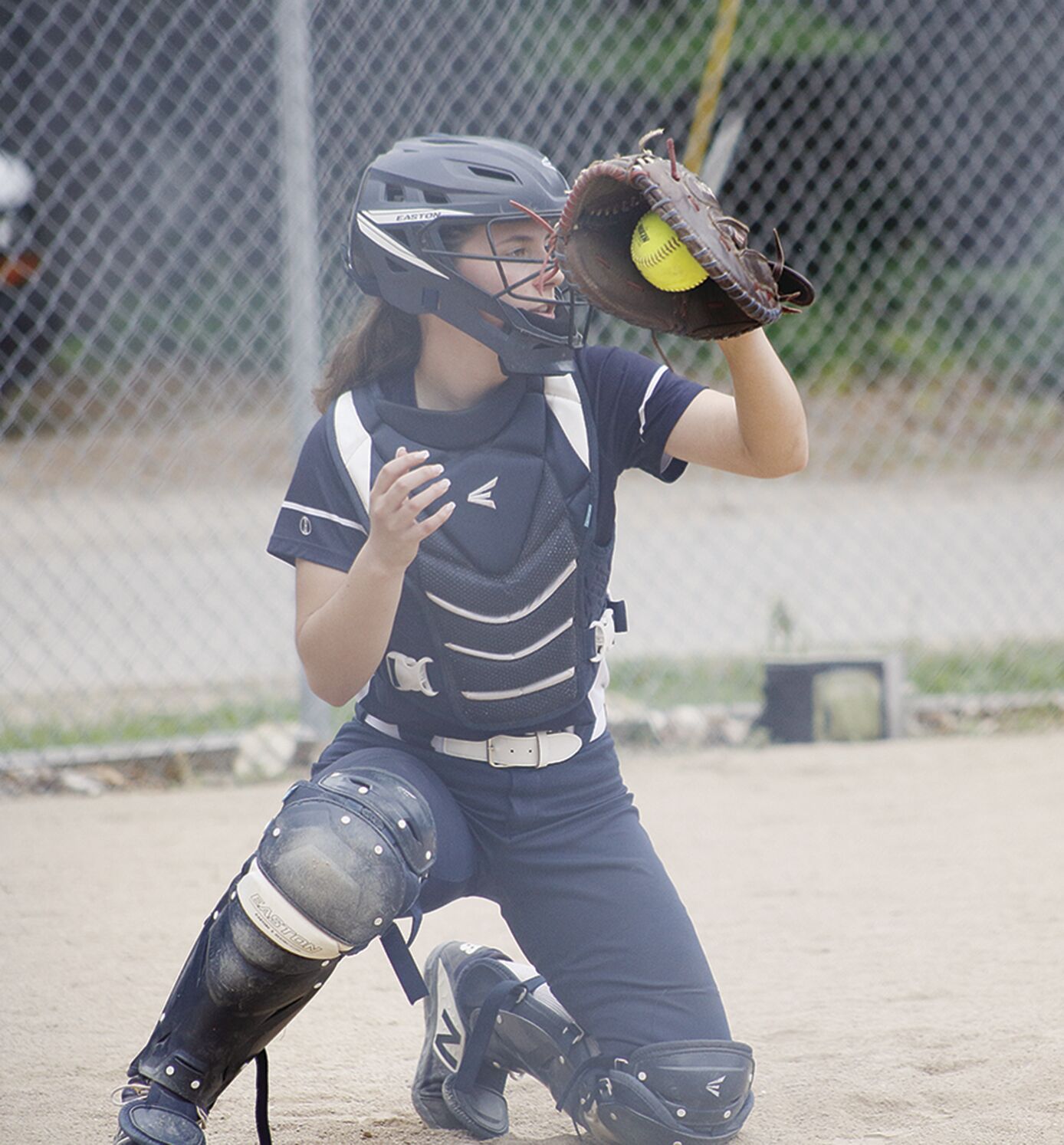 06-08-21 Fryeburg Softball Fusco catch