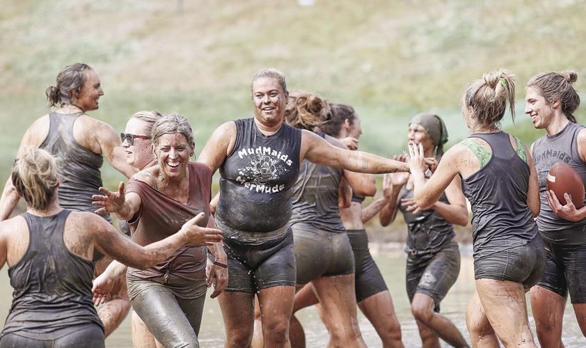 09-09-23 Mud Bowl Women's high fives