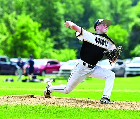 MWV U16 Babe Ruth baseball - Dylan Calabro pitching