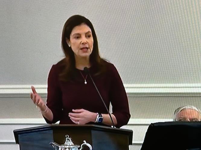 Gov. Kelly Ayotte delivers her inaugural address on Jan. 9