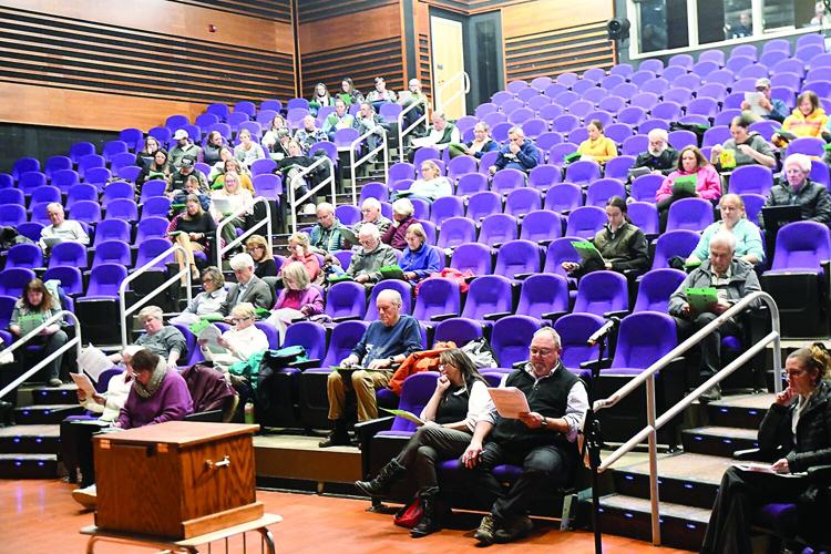Conway School Deliberative - crowd seated