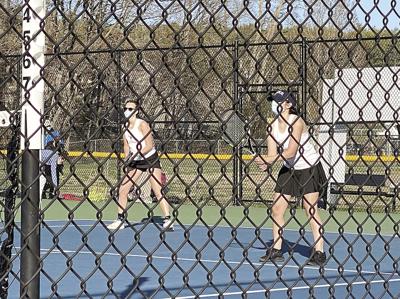 KHS girls tennis - Kamery Dockham and Ava Jarell