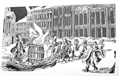 EP w8 in ye olden times Tar-Bucket Night Illustration