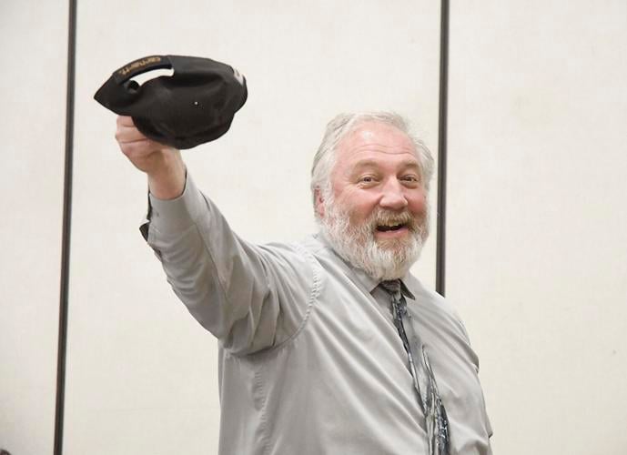 Bartlett School Board - principal search - Kevin Richard and hat