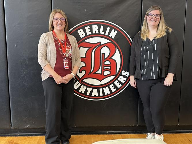 Berlin Elementary School social worker Chrissy Grant, MSW, (left) and Krystal Hebert, counselor
