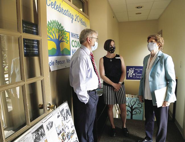 08-25-21 Shaheen at WMCHC entryway