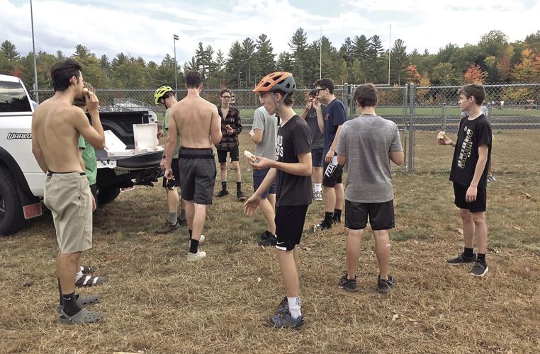 Wheel Family Fun - KHS Mt. Bike team doughnuts