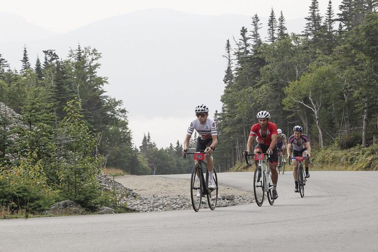 08-17-24 Bicycle Hillclimb cluster on course mtns