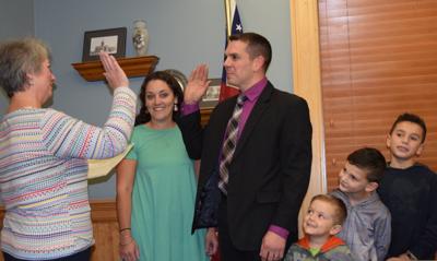 Adam Marsh sworn in as Gorham Police Chief