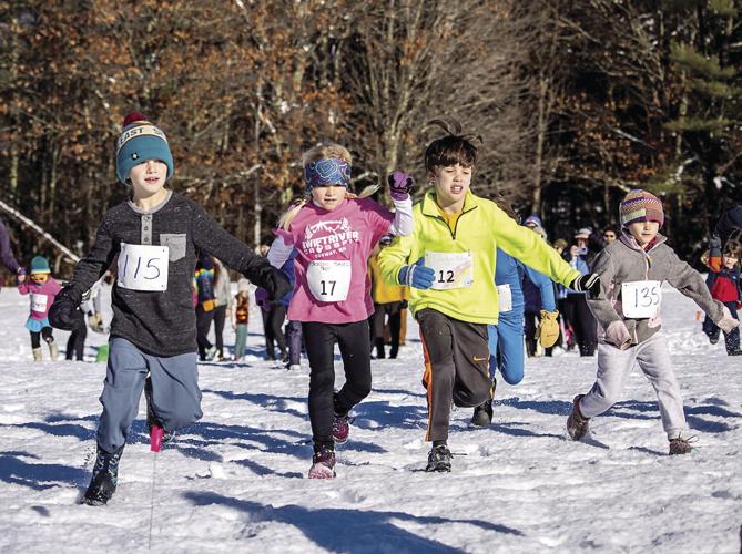 Jackson Turkey Trot - 1K - four children running