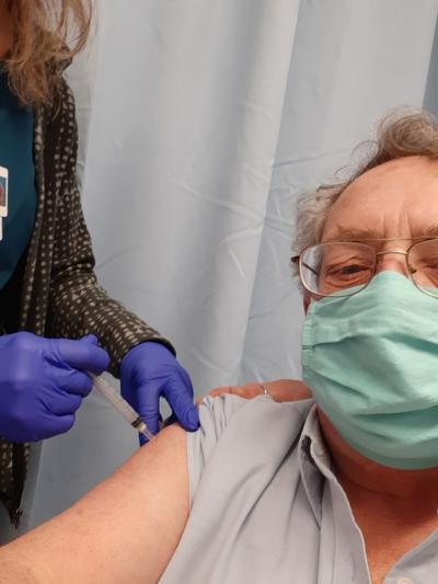 Paul gets his second COVID-19 shot