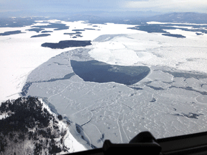 Lake Winnipesaukee in winter