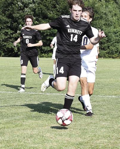 KHS boys soccer - Robbie Murphy dribble