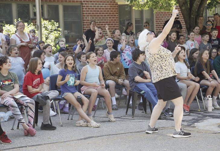 06-13-24 PT Egg Drop horan leading cheer 2