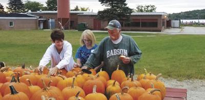 Babson and pumpkins