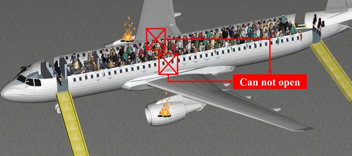 Elderly aircraft passengers should be spread out on board to allow safe evacuation