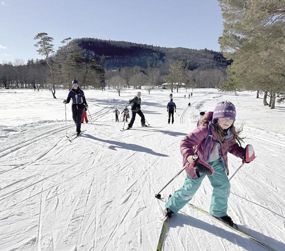 Nordic Tracks - Maelle Maiorano races back to the lodge