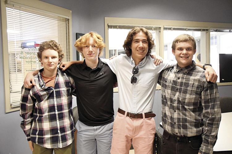 KHS NASA interns - Yannelli, Heysler, Biche and Littlefield