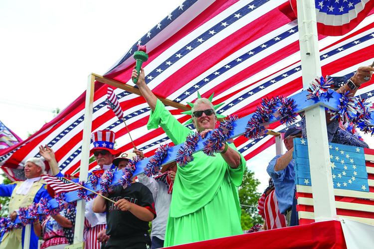 07-04-26 Fourth Parade Bartlett statue of liberty