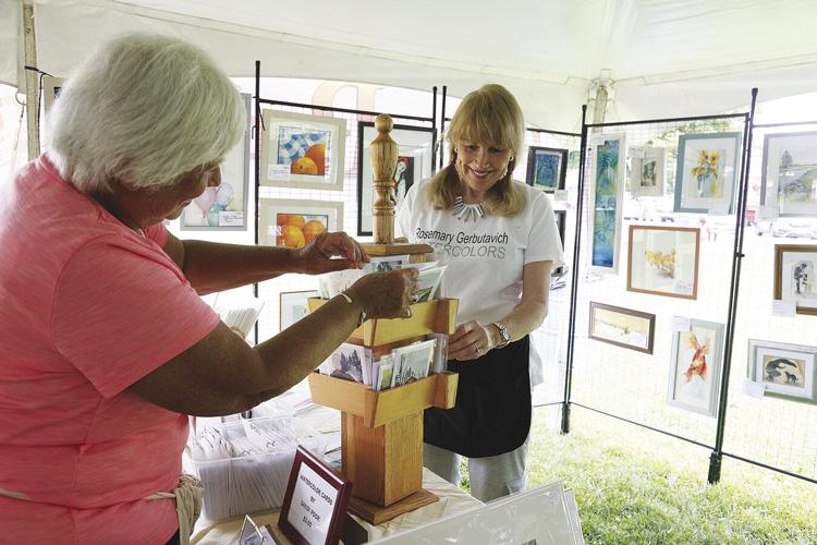08-07-21 Art in the Park fixing up display