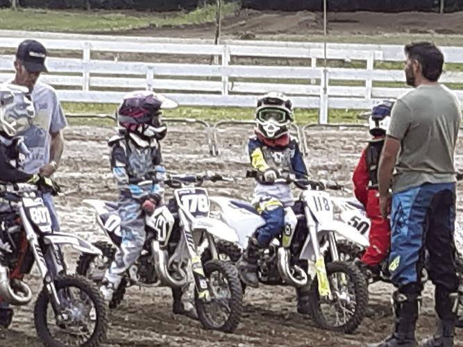 Racers Nevaeh and Addison Spiller