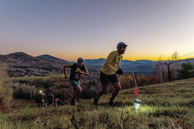 Run The Whites Blackout 10K - close up on the mountain