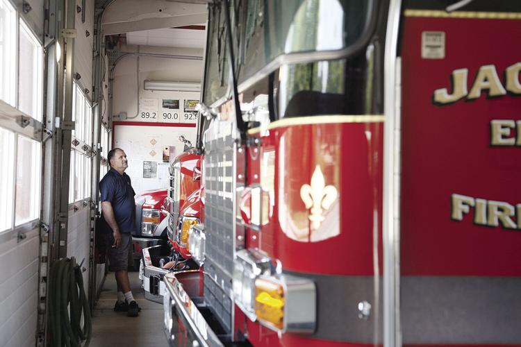 08-03-21 Fire Station wide looking at trucks
