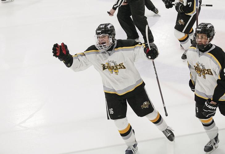 12-28-23 Peter Hall Hockey hat trick celebration 3