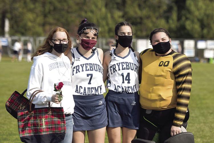 FA field hockey - Hope Duffy, and tri-captains, Maggie Powers, Lilah Felix and Bailey Richardson