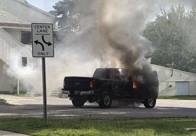 Truck Fire North Conway