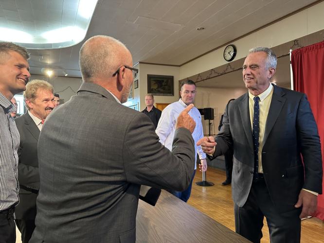 Robert Francis Kennedy Jr., right