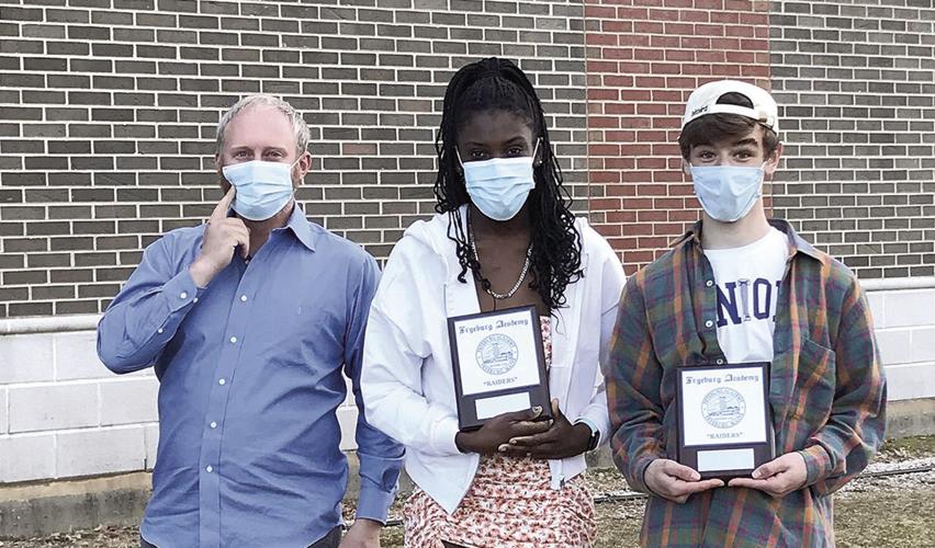 FA Winter Sports Awards - Sam Dyer with Olivia Krug and Will Marshall