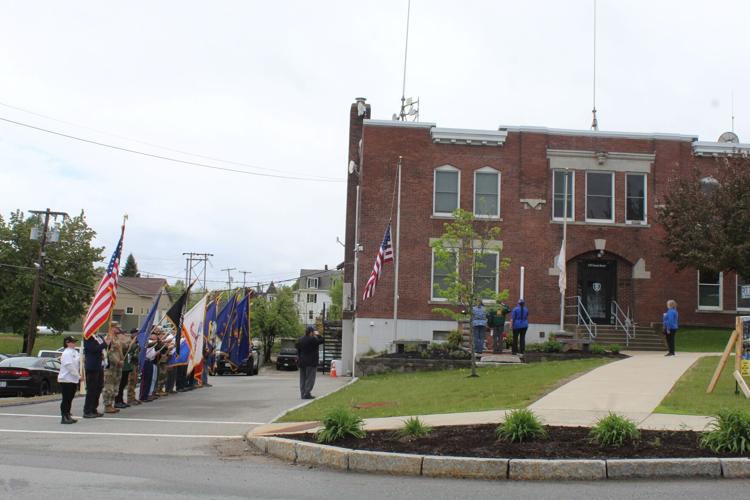 The Berlin Police Department station is among the locations visited Monday on Memorial Day