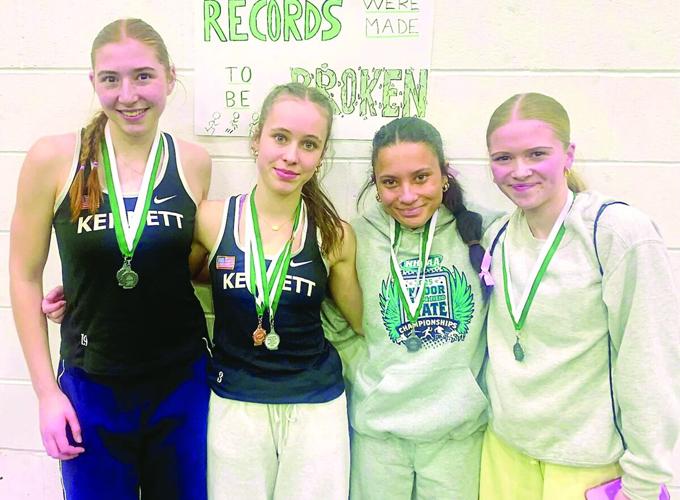 KHS Indoor Track - State Meet - Lopashanski, Silliman, Cubero and Frechette