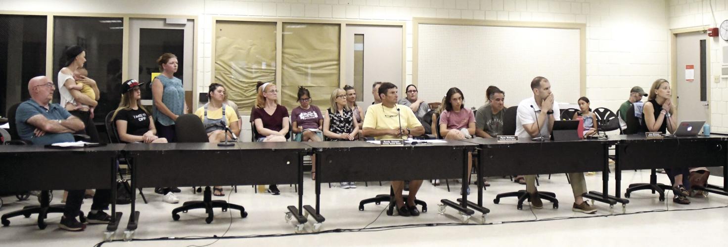 Conway School Board - Anti Maskers - wide shot