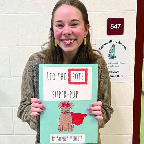 Educators Rising - heading to nationals - Sophia Mihelis with book