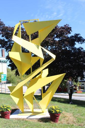 Bob Hughes' yellow sculpture