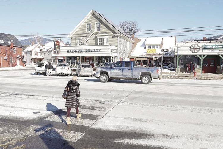 01-24-22 Village Crosswalks person crossing horizontal