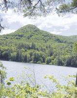 Hiking a perky little mountain