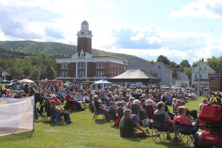 Sunny, summer skies brought many people to the Gorham Town Common over the weekend