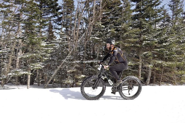 Wheel Family Fun - Kevin Tilton fatbiking up the Auto Road