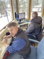 Mountain Meisters - Kevin Hamlin, Matt MacDonald in the starters hut