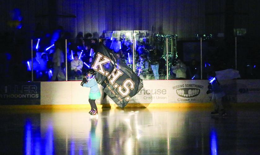 02-14-26 KHS Hockey Fights Cancer intro skaters