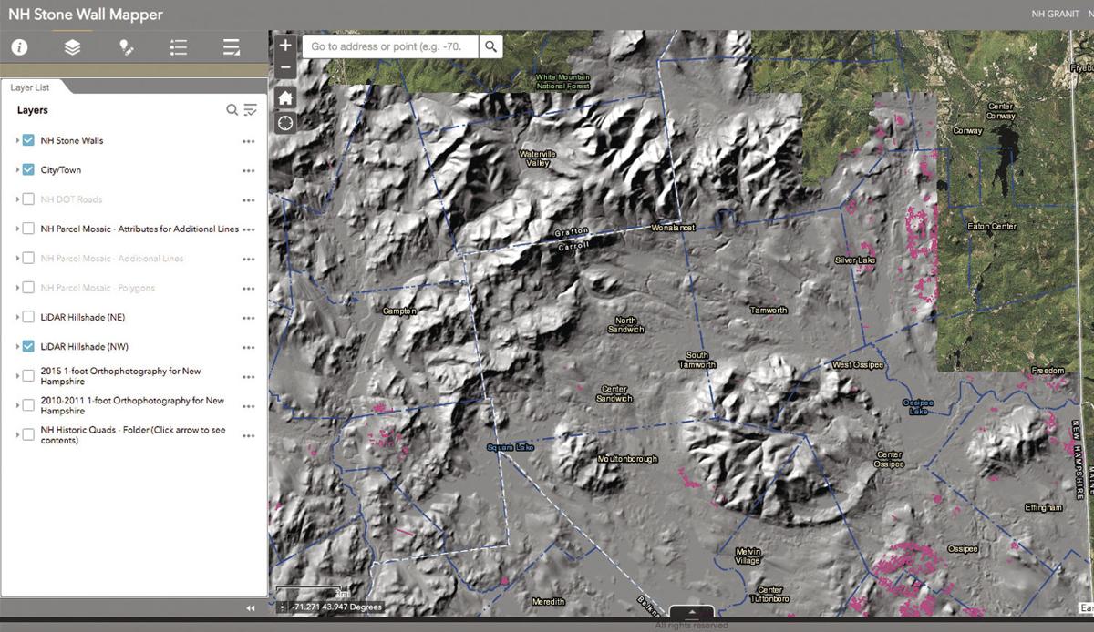 Mapping Nh S Stone Walls High Tech Link To Past Local News Conwaydailysun Com