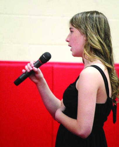 BHS Graduation - Madisyn Braley sings the National Anthem JPG.JPG