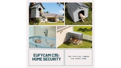 The eufyCam C35 is the Official Security Camera for Homes of All Shapes and Sizes