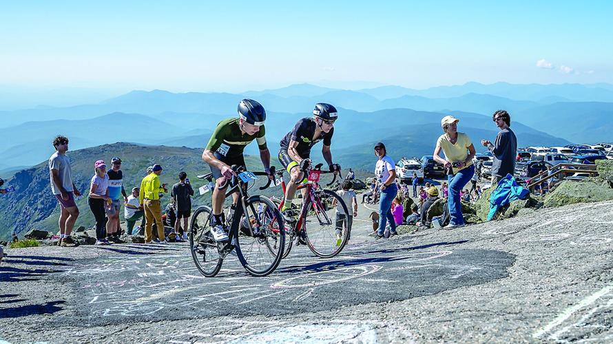2025 Mt. Washington Bike Hillclimb - two riders