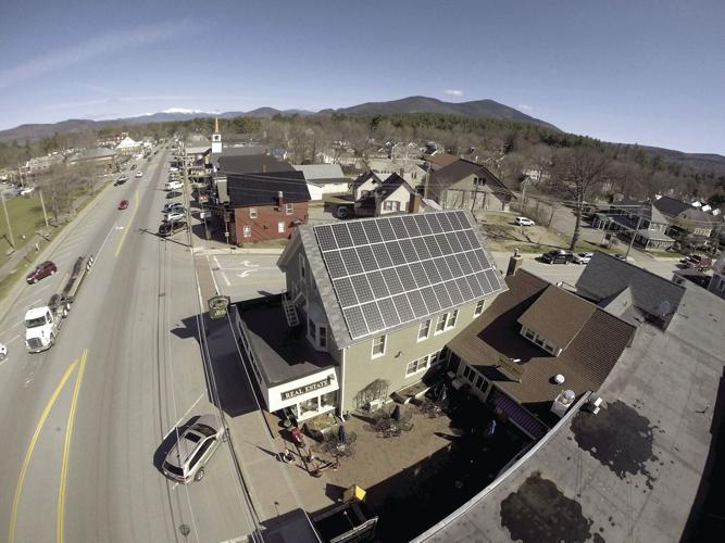 badger aerial of panels