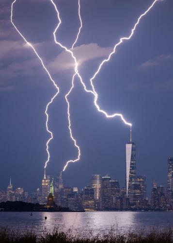 Double rainbows and triple lightning among weather photography shortlist highlights